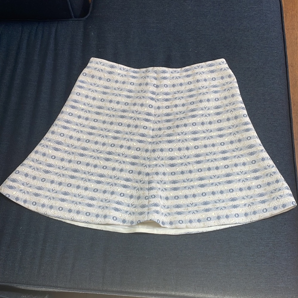 J.CREW JACQUARD FLARE SKIRT - Picture 6 of 14